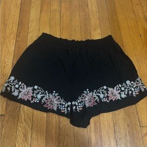 American Eagle Floral Embroidered Shorts